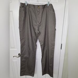 Mens Dark Grey Cargo Pants XXL Elastic Sides Waist Lightweight